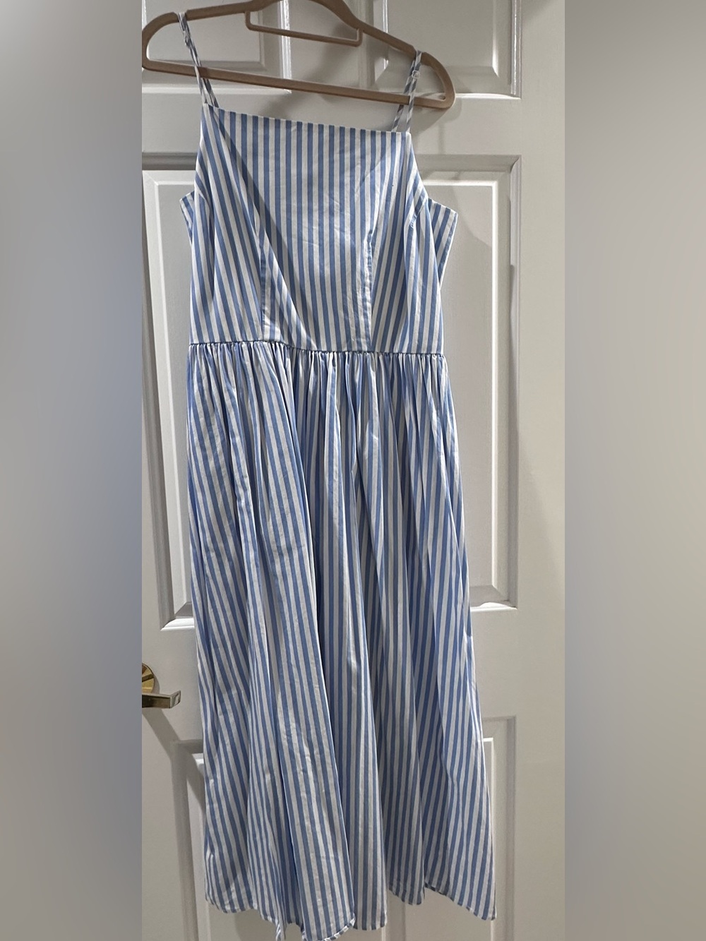 Free Assembly Women's Sleeveless Square Neck Midi Dress, Size L